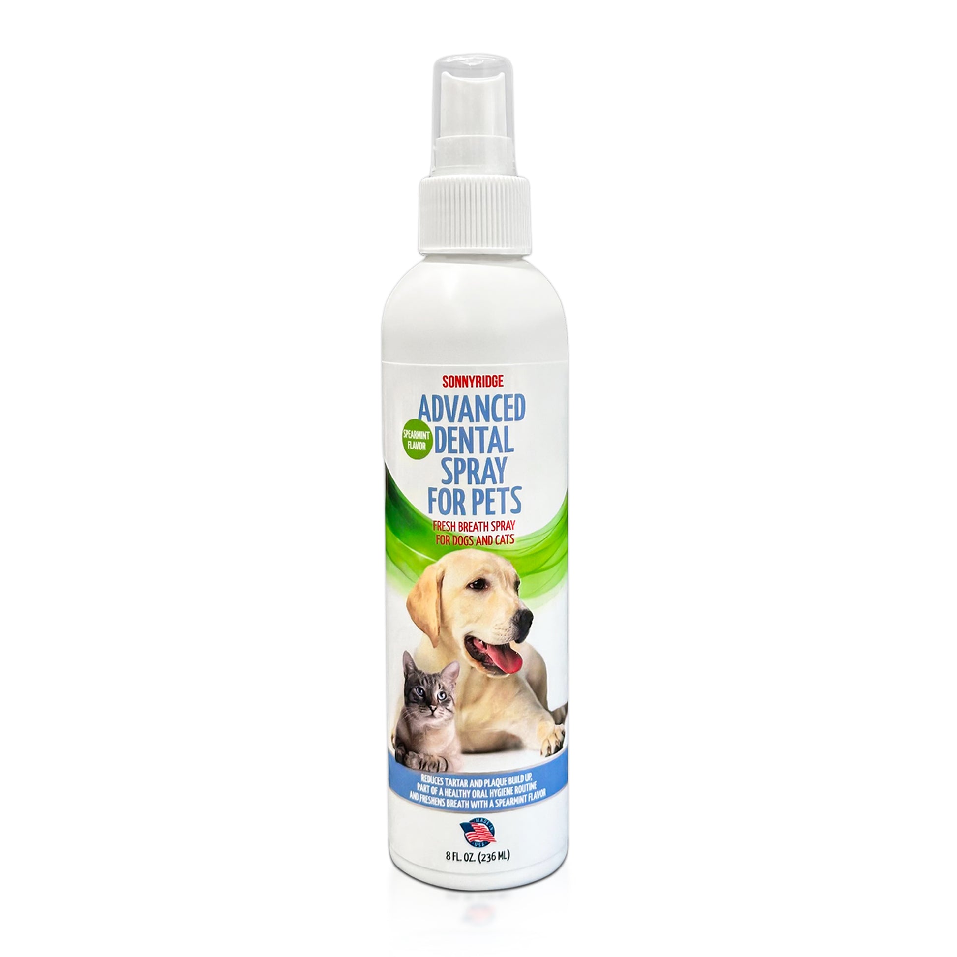 Natural dog dental spray for plaque and bad breath